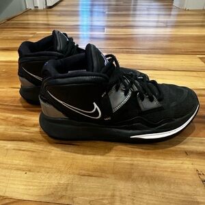 Kyrie Nike Black and Silver Athletic Shoes